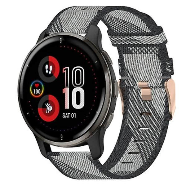 Garmin Venu 2 Plus 20 mm: nylon kudottu watch Grey