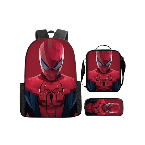 Spider-Man Ryggsekk Tredelt Sett3