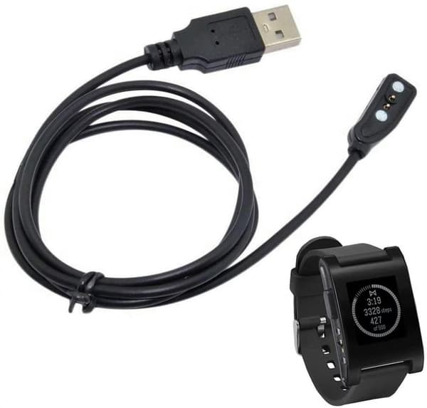 Lader for Pebble Watch Classic 1. generasjon, erstatningsladekabel for Pebble Classic 1. generasjon Smart Watch