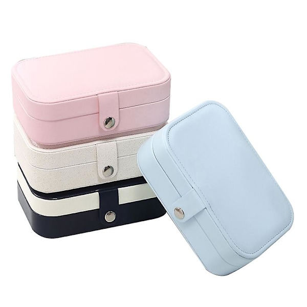 Ørerings Plade Smykkeæske Øreringe Ring Smykke Opbevaringsboks Makeup Bokse Beholder Pink