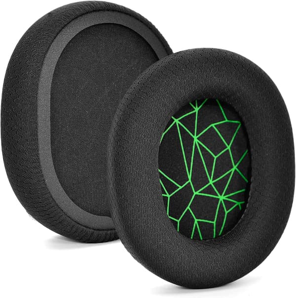 Ørepuder til SteelSeries Arctis 9/Arctis 7/3/5, Udskiftningsørepuder, 1 par sort grøn