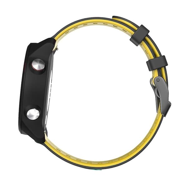 Til Garmin Move Style 20 mm blandet farve silikone urrem Orange-Black