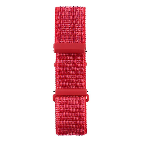 Fitbit Versa / Versa 2 nylon , jossa on koukku ja silmukkakiinnitys Red