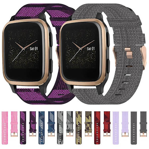 Garmin Venu Sq 20 mm: nylon kudottu watch Red