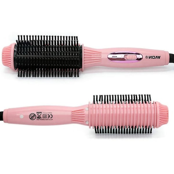 Rett krøllhårbørste kam rett hårkam hårkrøller Pink EU Plug