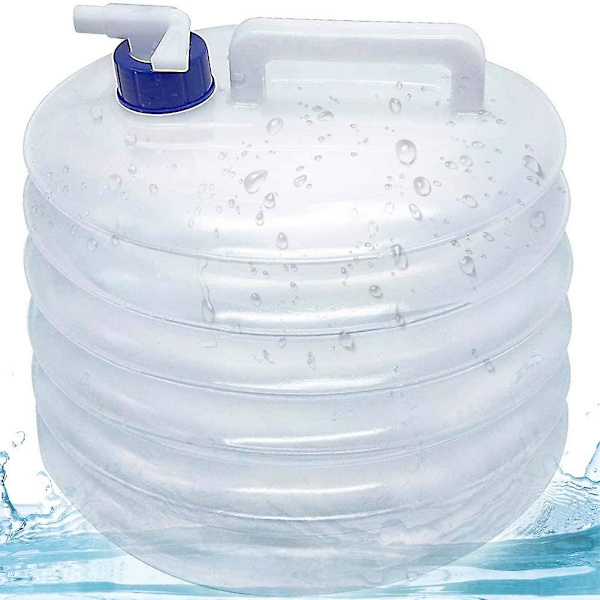 Kokoontaittuva vesisäiliö, 15l kannettava kokoontaittuva vesisäiliö+hana
