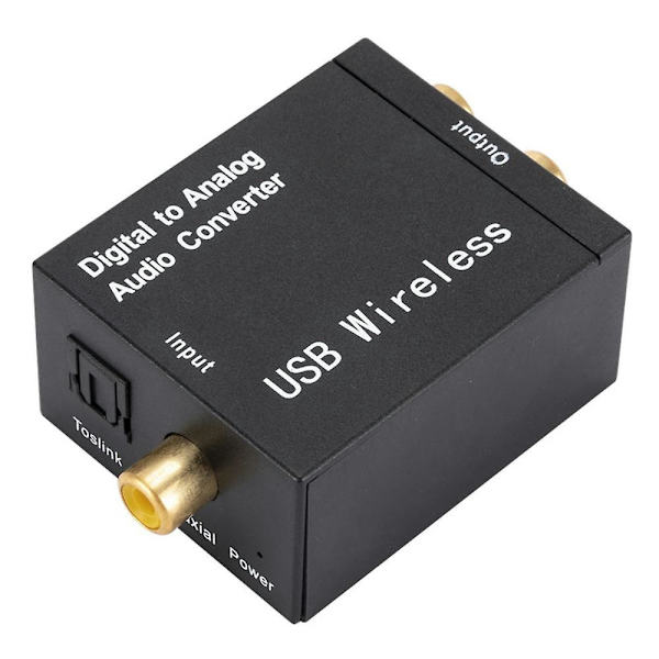 Digital til analog lydkonverter understøtter Bluetooth optisk fiber koaksial til Rca R/l lyddekoder