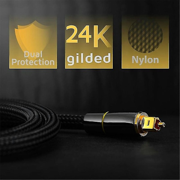 Hifi 5.1 Digital Spdif Fiber Toslink Optisk Lydkabel 1m Til Tv Box Højttaler Ledning Soundbar Forstaerker