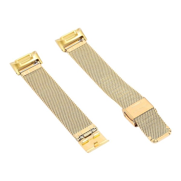 Til Fitbit Charge 5 Milan Steel Double Buckles Strap Watch Band Gold