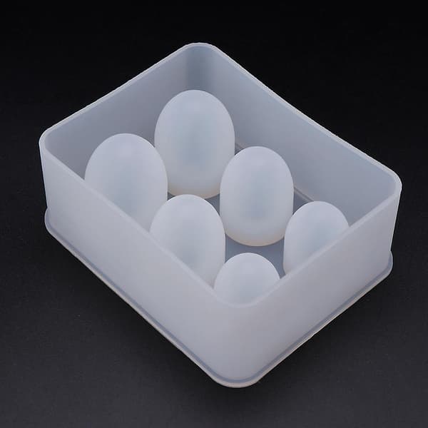 Mote smykker Making Tools Egg Silikonformer Home Decor Diy Kake Harpiksform