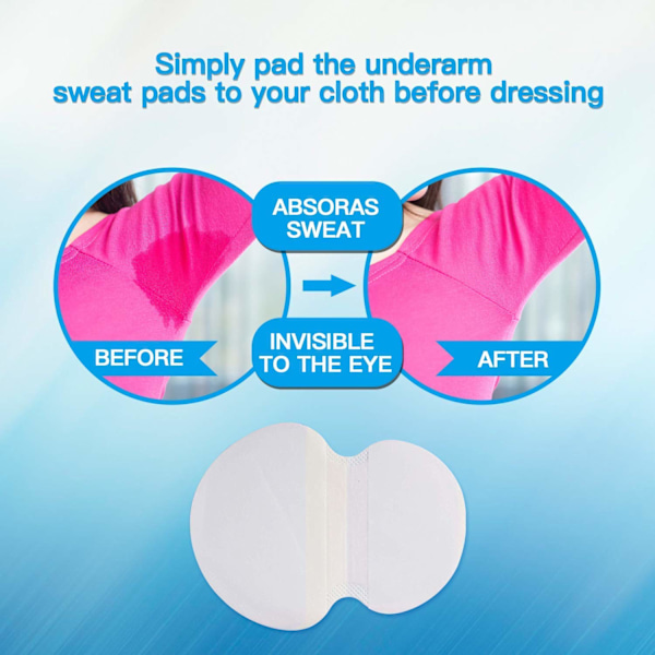 Store Armhule Sved Pads (100 STK) - Hyperhidrose Beskyttelse