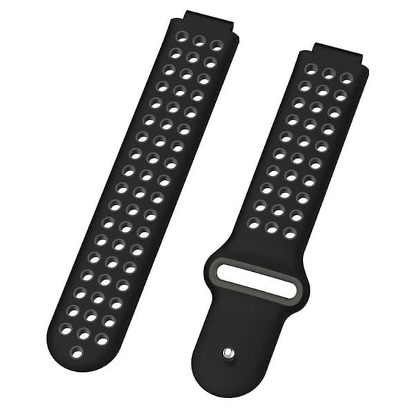Til Garmin Forerunner 220 / 230 / 235 / 630 / 620 / 735xt silikone urrem Black gray
