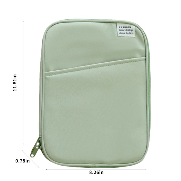 Kannettava laukku, joka sopii 11 tuuman tabletille, matkasuojakotelo, vihreä