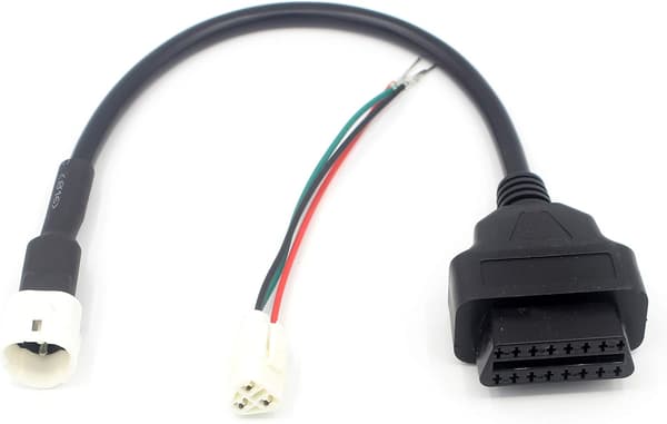 Motorcykel OBD II 16-polet Diagnostisk Adapterkabel