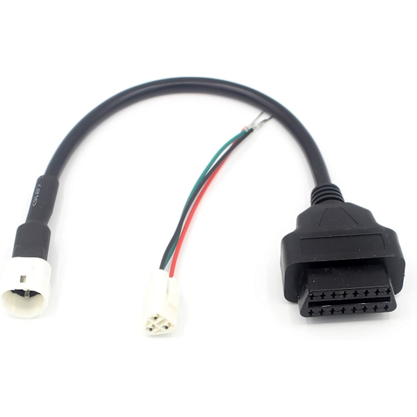 Motorcykel OBD II 16-stifts Diagnostisk Adapterkabel
