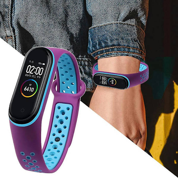 Färgglad rem ersättning för Mi Xiaomi 3 / 4 armband Smartwatch G