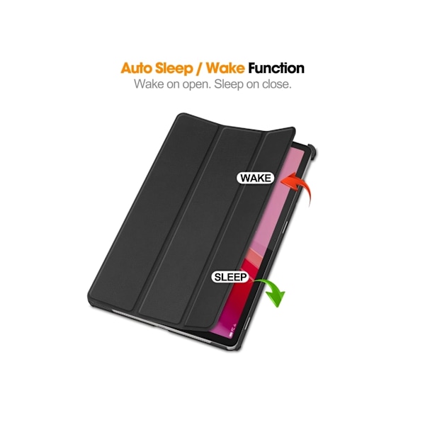 Etui til Lenovo Pad 2024 Tb331fc/tab M11 Tb330fu 11 Tre Foldbart Dvale Anti Fald (Sort)