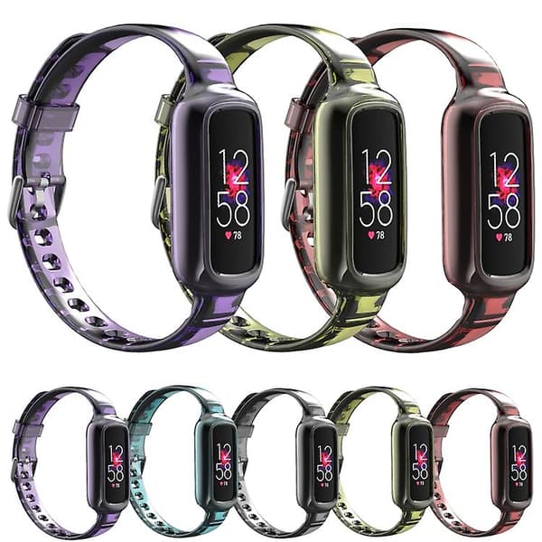 For Fitbit Luxe Silikon integrert klokkerem Yellow