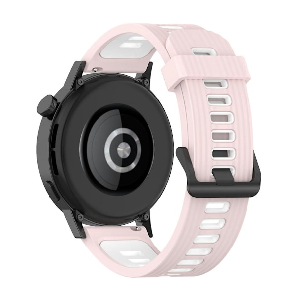 Silikoneur til Huawei Watch GT 3 42mm 2 Sand Pink White