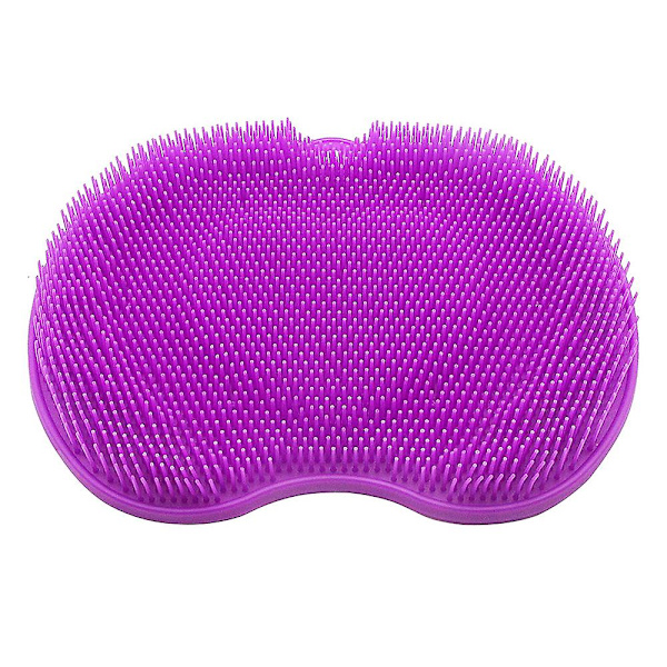 Fodskrubber Massager, Akupressur Måtte Med Skridsikre Sugekopper Purple