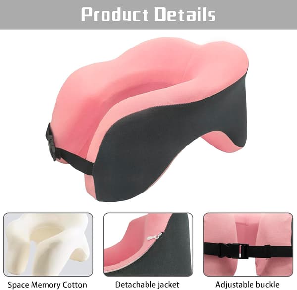 U-formad Resekudde i Memory Foam Bekväm Nackkudde grön