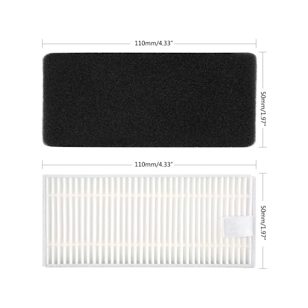 Reservedele Kit Kompatibel med Ecovacs Deebot N79 17 Dele