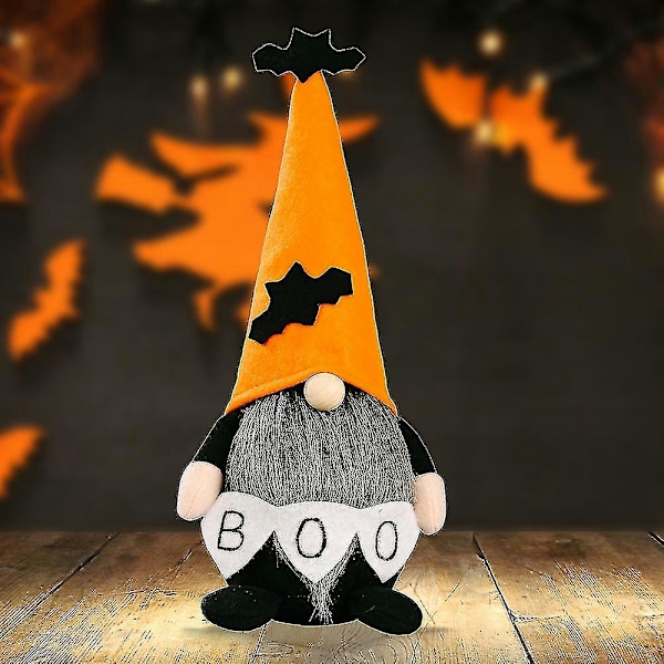 Faceless Gnome Swedish Dwarf Plysch Leksak Stående Fylld Docka Present Dekor Prydnader Bat Hat