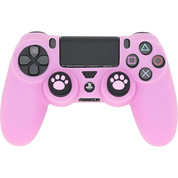 SBSGV PS4 Controller Skin, Anti-Slip Grip Silikon Cover Beskyttelsesetui Kompatibel med PS4 Slim/PS4 Pro Trådløs/Ledningsført Gamepad Controller med 2