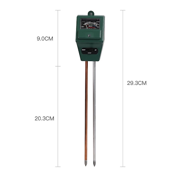 3-i-1 Jordtester, Jordfugtighed Lys Ph-måler, Havebrug Gård Plæne Test Kit Værktøj, Digital Planteprobe, Sollys Tester Vand Hydrometer Til Indendørs