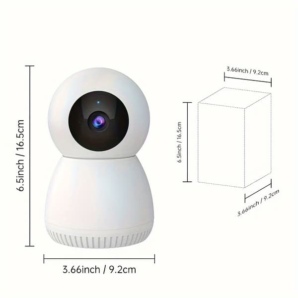 Trådløst kamera 4MP 360° Innendørs Smart Sikkerhetskamera 360° Panorering/tilt Hjemmesikkerhetskamera