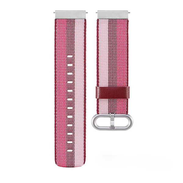 For Garmin Vivoactive 3 Nylon klokkerem med spenne Red