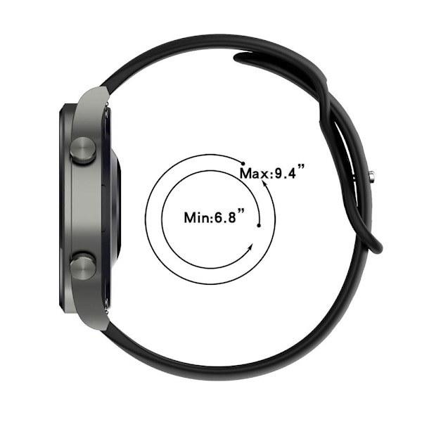 Silikoneur til Xiaomi Watch S1 Black