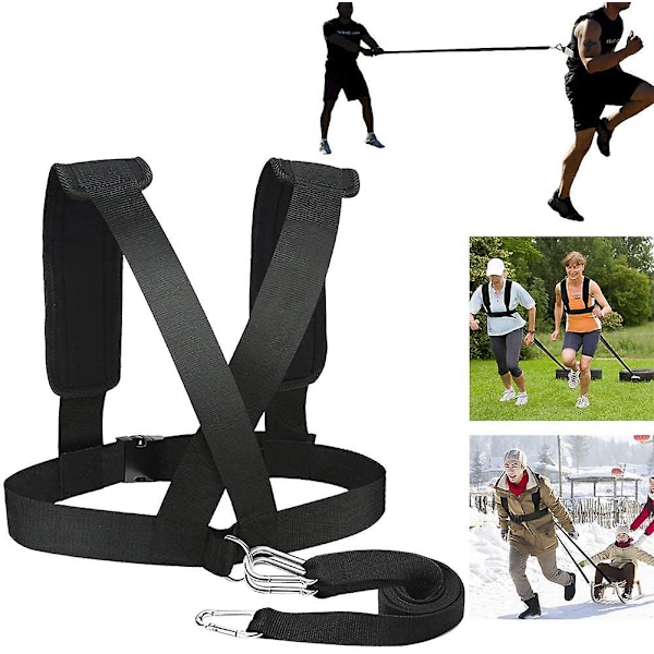 Weight Bearing Shoulder Strap, Resistance Bands Fitness Shoulder Strap Sled Harness Tire Pulling Harness