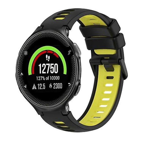 För Garmin Forerunner 235 Tvåfärgs watch Black-Yellow