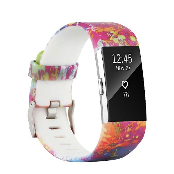Håndleddsstropp for Fitbit Charge 2 smartklokke tilbehør for Fitbit Charge 2 smart håndleddsstropp erstatning s Oil panting L