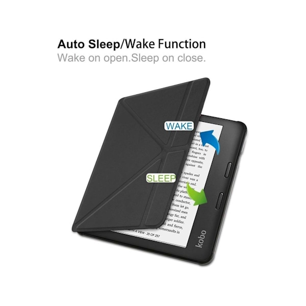 Auto Wake/Sleep Tablet Cover (kobo Libra 2 7 Svart)