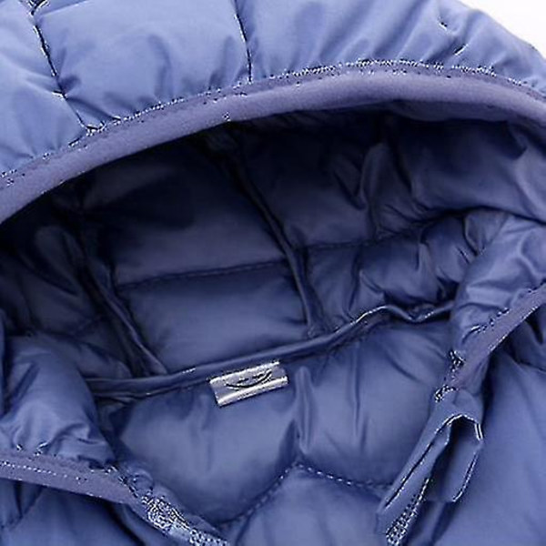 Børne Puffer Jakke Vinter Hætte Frakke Vatteret Jakke Letvægts Ydertøj grey 80cm
