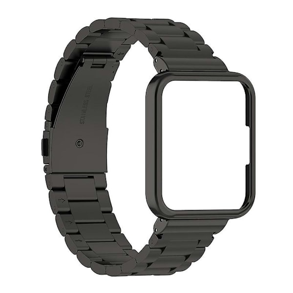 Til Xiaomi Redmi Watch 2 Lite Tre Perler Rustfrit Stål Udskiftnings Rem Med Urkasse