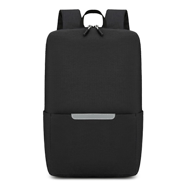 Laptopväska med reflexremsor i svart