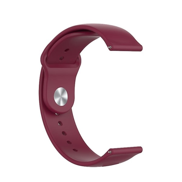 Garmin Vivomove 3s / 4s 18mm Reverse Solki watch Wine Red