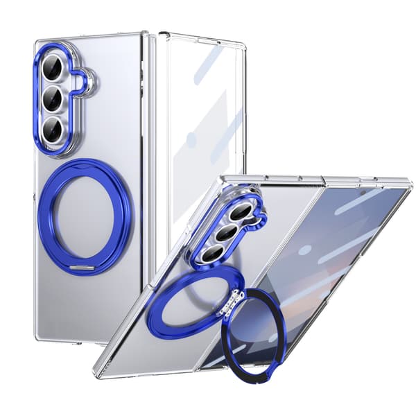 Etui til Samsung Galaxy Z Fold 7 360° roterende beslag, blå