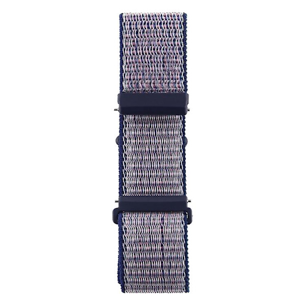 Fitbit Versa / Versa 2 nylon , jossa on koukku ja silmukkakiinnitys Blue Grey