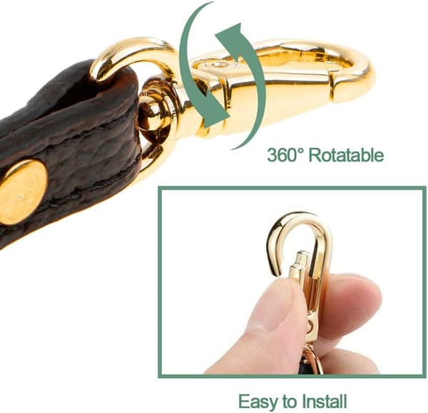 Holdbar Justerbar Læder Skuldertaske Rem - Udskiftningsrem til Håndtaske