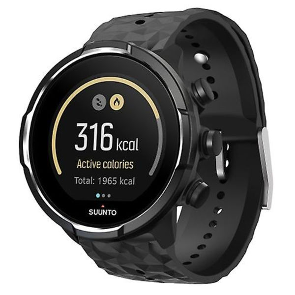 Til Suunto 9 Rhombus Texture Silicone Watch Band Black