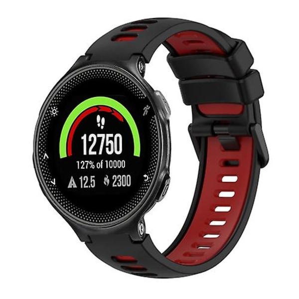 För Garmin Forerunner 235 Tvåfärgs watch Black-Red