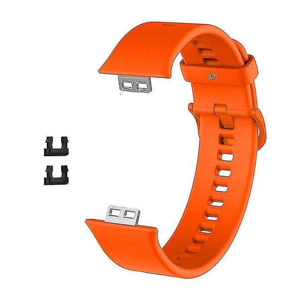 Silikoniranneke Huawei Watch Fit -älykelloon Orange