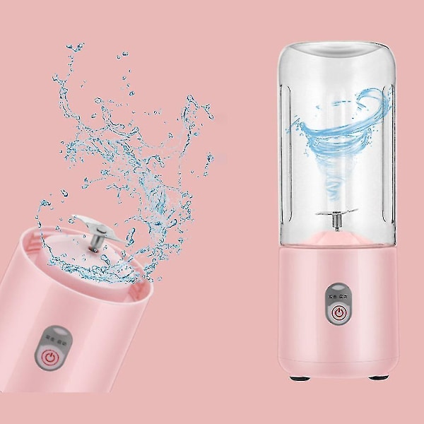 Bærbar Blender Mini Blender Til Juice, 500ml Personlig Blender Genopladelig Hvid