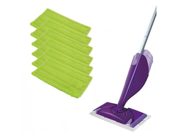 Reservemopp for Swiffer Wetjet 6-pak grønn