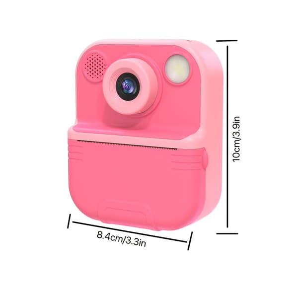 Digitalkamera Direktfotokamera Med Utskriftspapper Rosa