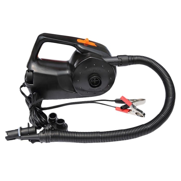 12v 100w bil oppladbar pumpe Elektrisk oppblåsbar luftpumpe for kajakk båt svømmebasseng luftputer ball auto bærbar blåser